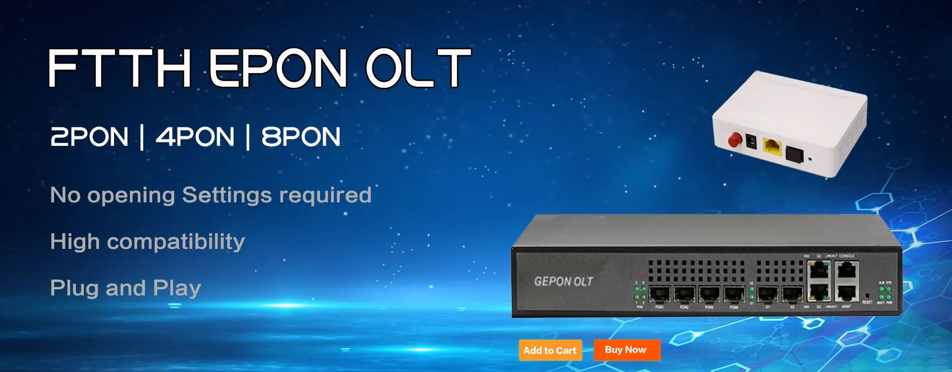 Fiber optic provider OLT ONU ONT